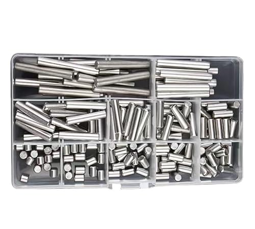 HAEUYA Passstifte, Stützstifte, Regalstützstift, 6 mm Passstifte, 90 Stück M6 304 Edelstahl-Positionierungs-Passstift-Sortiment-Kit Dübelstangen Regalstützstift Länge 6-45 mm for Industrieformen HAEUYA Passstifte, Stützstifte, Regalstützstift, 6 mm Passstifte, 90 Stück M6 304 Edelstahl-Positionierungs-Passstift-Sortiment-Kit Dübelstangen Regalstützstift Länge 6-45 mm for Industrieformen von HAEUYA