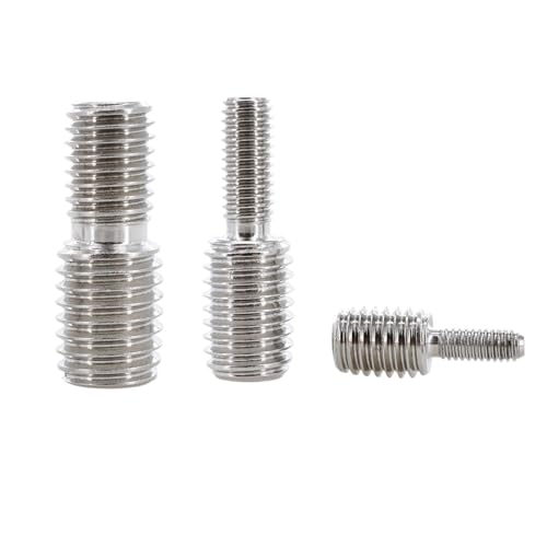 HAEUYA Reduzierbolzen, Doppelgewindebolzen, 2 Stück M4 M5 M6 M8 M10 M12 M16 M20 Konvertierungsschraube Metrisches Gewinde Doppelendkonverter Reduzierbolzen for Kameraadapter(M4X6M5X6) von HAEUYA