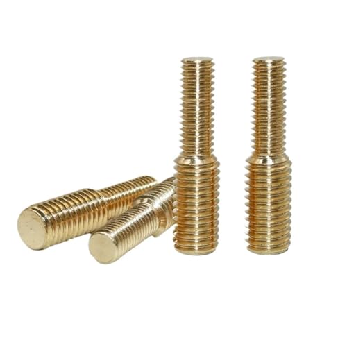 HAEUYA Reduzierbolzen, Doppelgewindebolzen, M4 M5 M6 M8 M10 M12 Konvertierungsschraube Messing Metrisches Gewinde Doppelendkonverter Reduzierbolzen for Kameraadapter(M4x8 to M5x8(5pcs) von HAEUYA
