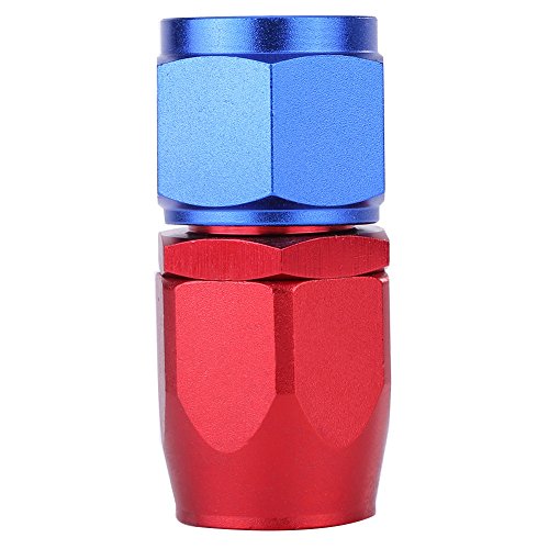 Kraftstoffleitungsschlauchende, Kraftstoffschlauchende AN10 Heizöl-Gasleitungsschlauchende Auto-Kraftstoffleitung Öl-Kraftstoffkühler-Kits Schlauchtrennklemme Blaue und rote Farbe(0°) von HAEUYA