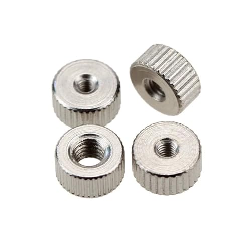 Rändelmuttern, Klemmknopf, Messing, 10 Stück M2 M2,5 M3 M4 Rändelschrauben, Muttern, Handrundmuttern(20 Pcs,M2.5) von HAEUYA