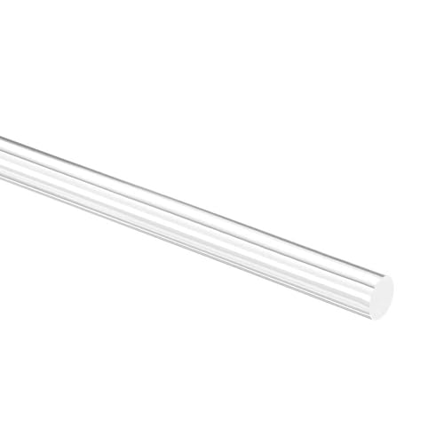 Transparenter Acryl-Rundstab, 1 Stück massiver Acryl-Rundstab, DIY-Modellmaterial, Länge 500 mm, Durchmesser 60–80 mm, for den Modellbau und verschiedene DIY-Projekte(Diameter 8mm) von HAEUYA