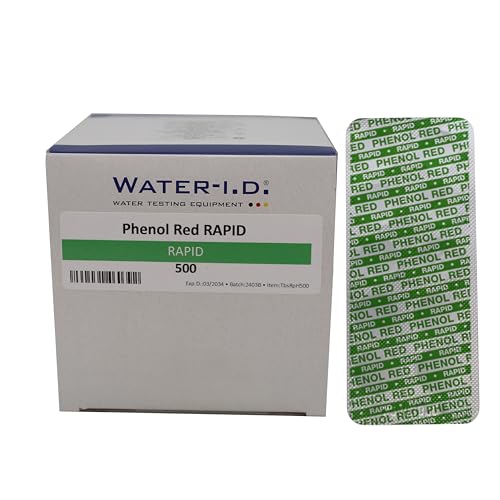 HAF® 500 Testtabletten Phenol Red Rapid für Schüttelltester - Genaue chemische Bestimmung des pH Werts - Qualität: Made in Germany - Menge: 50 Blister a 10 Tabletten von HAF