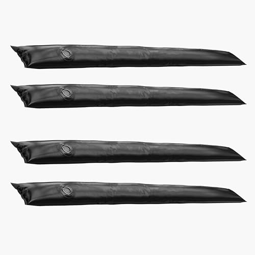HAF® Pool Befestigungsschlauch zur Beschwerung von Abdeckplanen | Menge: 4 Stück | 0,6mm stark & 197cm lang | Befüllbar mit Wasser & Sand | PVC Wassersack zur sicheren Überwinterung vom Schwimmbecken von HAF