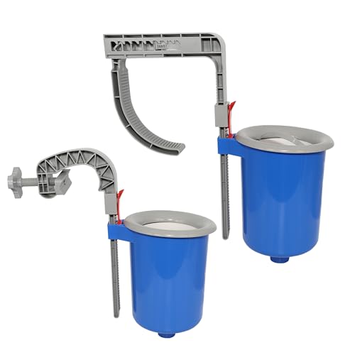 HAF® Pool Einhängeskimmer Komplett Set I Inklusive Anschlussschlauch, höhenverstellbarem Befestigungshaken & weiterem Zubehör für Aufstellbecken I Skimmer zur Poolpflege - Qualität: Made in Europe von HAF