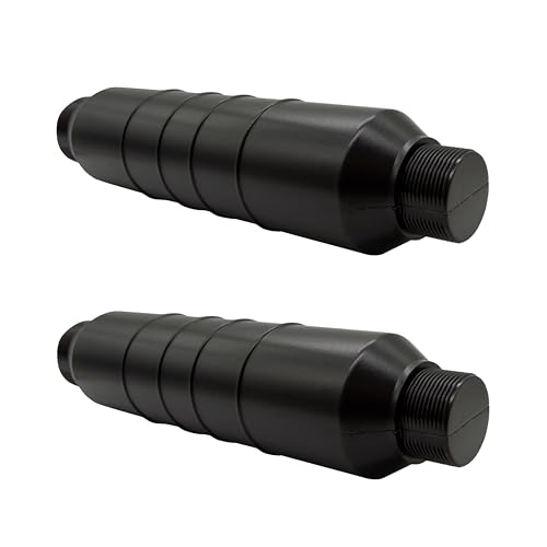 HAF® Pool Winterverschluss Eisdruckpolster für Skimmer | Skimmerstopfen aus langlebigem HDPE mit Außengewinde 1 1/2" und 2" | Zum optimalen Schutz vor Frost im Winter - Menge: 2 Stück von HAF
