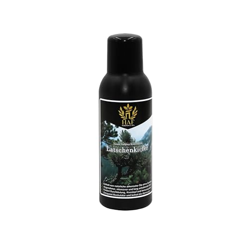 HAF® Sauna Aufgusskonzentrat Latschenkiefer 100 ml | Saunaduft mit natürlichen ätherischen Ölen | Saunaaufguss ohne künstliche Zusätze | Saunaöl für intensiven und langanhaltenden Duft von HAF