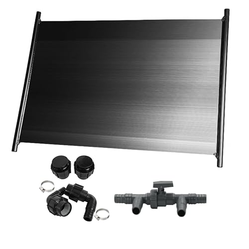 HAF® 1x Solarkollektor 300 x 120 cm inkl. 3-Wege Solarweiche | Heizmatte für 20m³ Schwimmbecken bis zu 6°C Wassererwärmung | Solarheizung Pool Heizung beliebig erweiterbar | Qualität: Made in Europe von HAF