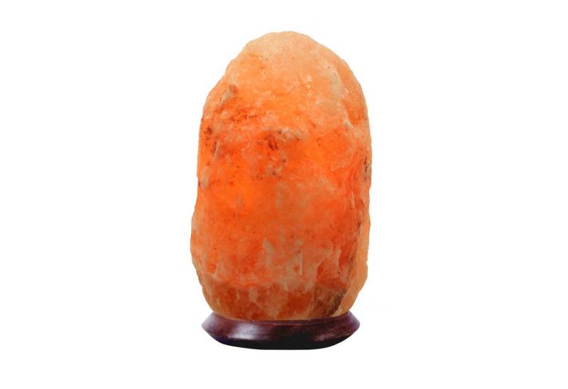 HAF Salzkristall-Tischlampe Rosa Salzlampe Naturform in 3 Größen Salzkristalllampe Fassung + Birne, Leuchtmittel wechselbar, Warmweiß/Rosa, Handgefertigt - jeder Stein ein Unikat von HAF