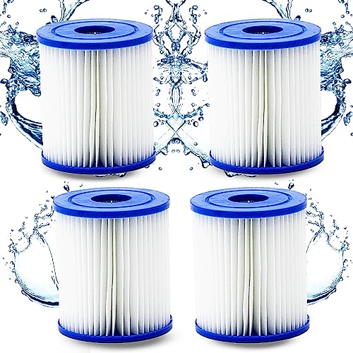 HAFIX® Poolfilter Pool Filter für Whirlpool Pool Gr. I. Filterkartuschen Filter Kartuschenfilter für Poolpumpe Typ E. Filterkartusche für Swimmingpool. Papierfilter Cartridge Wasserfilter Pool 4 STK. von HAFIX
