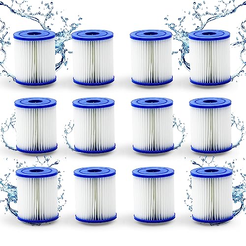 HAFIX® Poolfilter Pool Filter für Whirlpool Pool Gr. I. Filterkartuschen Filter Kartuschenfilter für Poolpumpe Typ E. Filterkartusche für Swimmingpool. Papierfilter Cartridge Wasserfilter Pool 12 Stk. von HAFIX