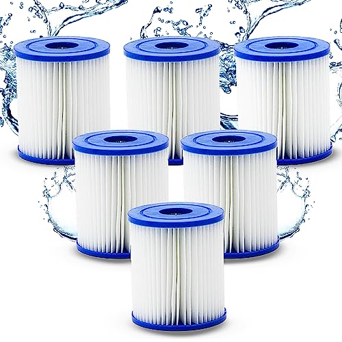 HAFIX® Poolfilter Pool Filter für Whirlpool Pool Gr. I. Filterkartuschen Filter Kartuschenfilter für Poolpumpe Typ E. Filterkartusche für Swimmingpool. Papierfilter Cartridge Wasserfilter Pool 6 STK. von HAFIX