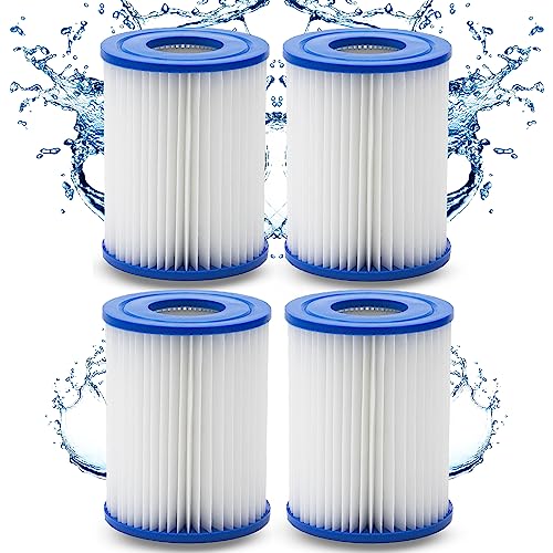 HAFIX® Poolfilter Pool Filter für Whirlpool Pool Gr. II. Filterkartuschen Filter Kartuschenfilter für Poolpumpe Typ H. Filterkartusche für Swimmingpool. Papierfilter Cartridge Wasserfilter Pool 4 Stk. von HAFIX