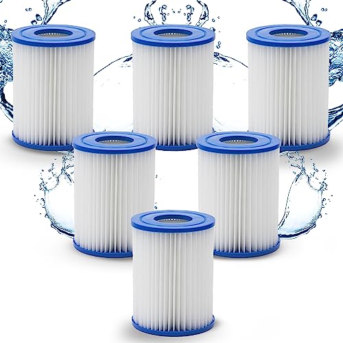 HAFIX® Poolfilter Pool Filter für Whirlpool Pool Gr. II. Filterkartuschen Filter Kartuschenfilter für Poolpumpe Typ H. Filterkartusche für Swimmingpool. Papierfilter Cartridge Wasserfilter Pool 6 Stk. von HAFIX