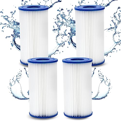 HAFIX® Poolfilter Pool Filter für Whirlpool Pool Gr. III. Filterkartuschen Filter Kartuschenfilter für Poolpumpe Typ A. Filterkartusche für Swimmingpool. Papierfilter Cartridge Wasserfilter Pool 4 St. von HAFIX