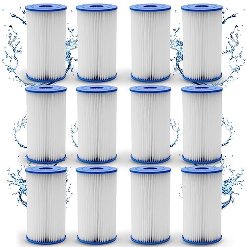 HAFIX® Poolfilter Pool Filter für Whirlpool Pool Gr. IV. Filterkartuschen Filter Kartuschenfilter für Poolpumpe Typ B. Filterkartusche für Swimmingpool. Papierfilter Cartridge Wasserfilter Pool 12 St. von HAFIX