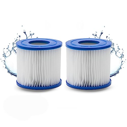 HAFIX® Poolfilter Pool Filter für Whirlpool Pool Gr. VI. Filterkartuschen Filter Kartuschenfilter für Poolpumpe Typ D. Filterkartusche für Swimmingpool. Papierfilter Cartridge Wasserfilter Pool 2 St. von HAFIX