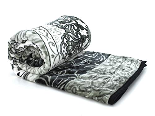 HAFIX Kuscheldecke – extra Weiche & Flauschige knitterfeste Flanell-Fleece Decke 'Graues Mandala' - Wolldecke Überwurfdecke 160x220cm für wohlige Wärme & gemütliche Atmosphäre auf dem Sofa & im Bett. von HAFIX