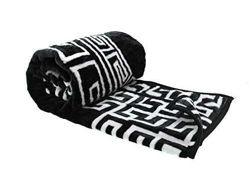 HAFIX Kuscheldecke – extra Weiche & Flauschige knitterfeste Flanell-Fleece Decke 'Labyrinth' - Wolldecke Überwurfdecke 200x240cm für wohlige Wärme & gemütliche Atmosphäre auf dem Sofa und im Bett. von HAFIX