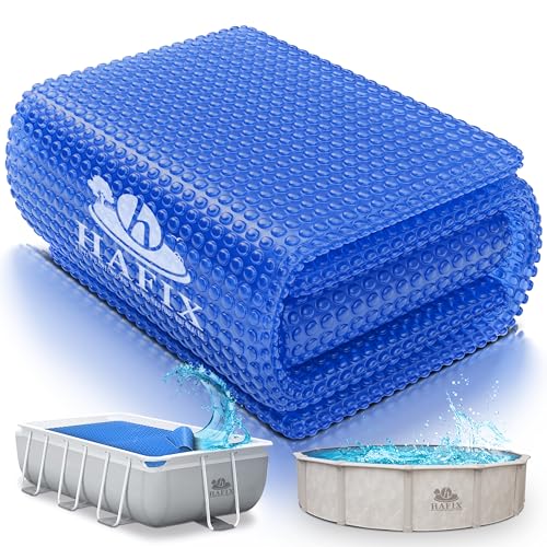 HAFIX Solarplane 12,0 x 6,0m Poolabdeckung Wärmespeicherung. Solarmatte Pool Abdeckplane UV-beständig Poolfolie mit Luftkammern. Schwimmende Solar Cover wärmeisolierend 120µm flexibel zuschneidbar. von HAFIX