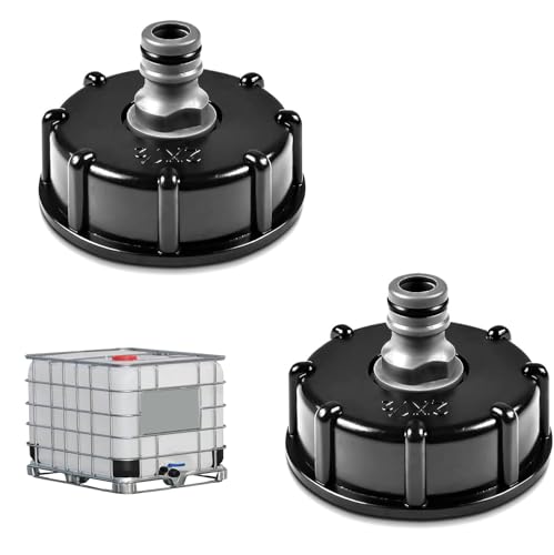 HAFRILY IBC Tankdeckel Adapter,IBC Adapter Zubehör S60x6 1/2 Schnuller-Ventiladapter für IBC Container Anschluss von Gartenschläuchen IBC-Wassertanks,Regenwassertanks (2 Stück) HAFRILY IBC Tankdeckel Adapter,IBC Adapter Zubehör S60x6 1/2 Schnuller-Ventiladapter für IBC Container Anschluss von Gartenschläuchen IBC-Wassertanks,Regenwassertanks (2 Stück) von HAFRILY