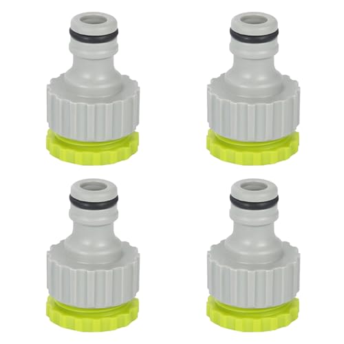 HAFRILY 4 Stück Wasserhahn Adapter Garten Anschluss Adapter 3/4 Zoll auf 1/2 Zoll Garten Hahnverbinder 2-in-1 Schlauch Kupplung für Verbinder Wasserschlauch Schlauchanschluss Wasserhahn von HAFRILY