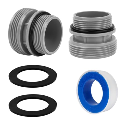 HAFRILY 4560 Pool Adapter für Intex Adapter 38mm Pool Schlauch Adapter mit Dichtung für 40 mm auf DN40 1 1/2 Zoll Schlauchadapter für Intex Coleman Hayward Filterpumpen Poolschlauch Adapter von HAFRILY