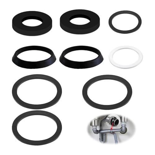 HAFRILY 9 PCS Dichtung Waschbecken Ablauf Siphon Dichtung Set für 40mm Kieselgel Küche Waschbecken Flachdichtung 1x 1/2 in Siphon Dichtung 6x Flachdichtung und 2x Keildichtungen Zubehör HAFRILY 9 PCS Dichtung Waschbecken Ablauf Siphon Dichtung Set für 40mm Kieselgel Küche Waschbecken Flachdichtung 1x 1/2 in Siphon Dichtung 6x Flachdichtung und 2x Keildichtungen Zubehör von HAFRILY
