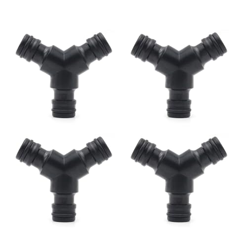 HAFRILY 4 Stück Gartenschlauch Verteiler Y Verteiler 1/2 Zoll Generisch Schlauchverbinder für Schnellverbindung Grdena Verbinder,Verbindungsstück zur Schlauchabzweigung von HAFRILY