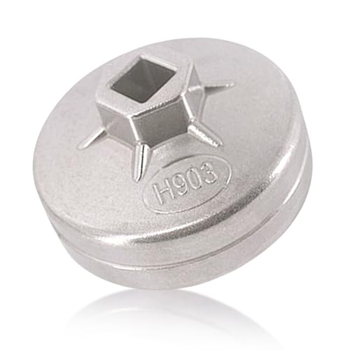 HAFRILY Universeller Ölfilterschlüssel 74mm Aluminium Auto Öl Filter Schlüssel Werkzeug Ölfilterschlüssel Satz für die Meisten Arten von Ölfiltern kompatibel mit 74mm Oil Filter von HAFRILY