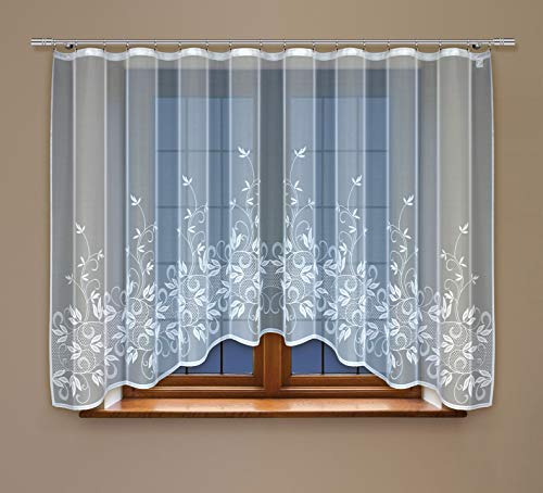 HAFT Gardine mit Kräuselband Fertiggardine Jacquard Store Vorhang von HAFT