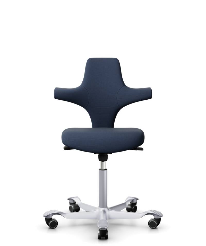 HÅG Capisco 8126/8127 Bürostuhl mit flachem Sitz, Rückenlehne und optionaler Kopfstütze von HÅG