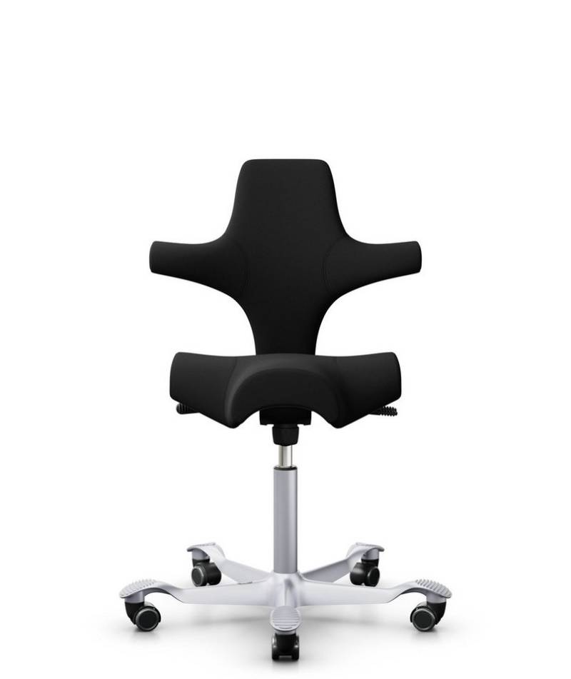 HAG Bürostuhl, HÅG Capisco 8106 Ergonomischer Bürostuhl – Silbernes Gestell von HAG