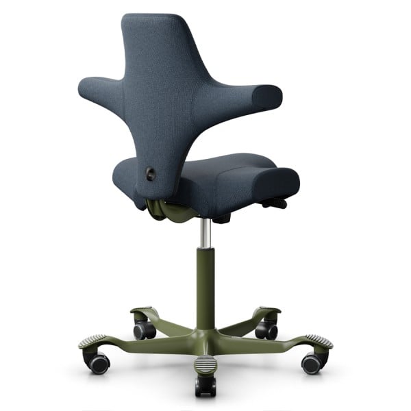 HAG CAPISCO 8106 | Stoff Cura dunkelblau | Gestell Moss Grey von HAG