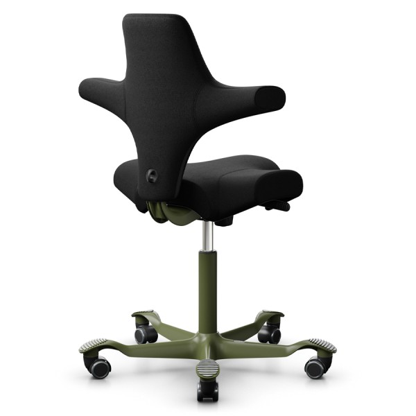 HAG CAPISCO 8106 | Stoff Cura schwarz | Gestell Moss Grey von HAG