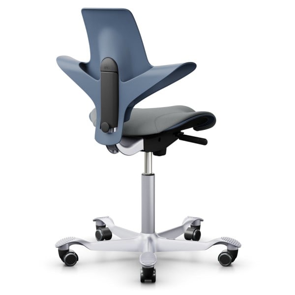 HAG CAPISCO PULS 8020 | Blueberry mit Sitzfläche grau | Gestell silber von HAG