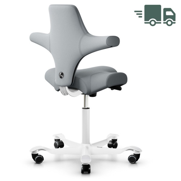 HAG CAPISCO 8106 | Wollstoff Select hellgrau | Gestell weiß HAG CAPISCO 8106 | Wollstoff Select hellgrau | Gestell weiß von HAG