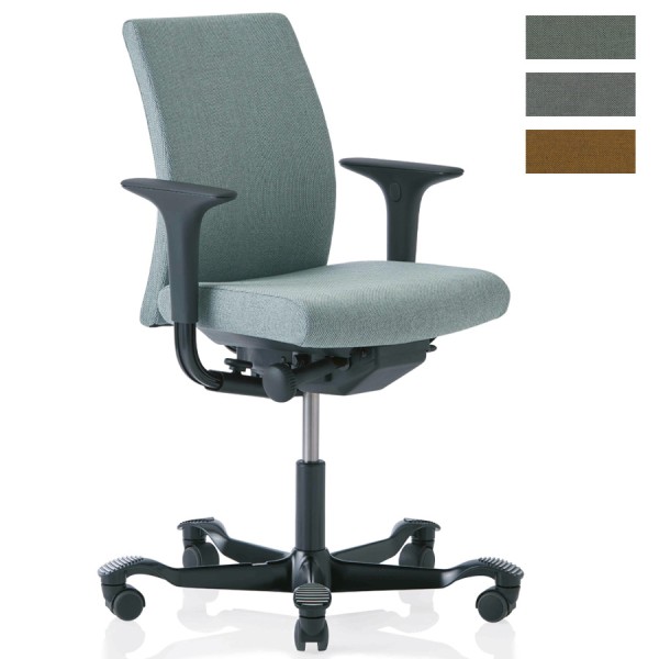 HAG Creed 6004 Bürostuhl mit mittelhoher Rückenlehne - Bezugsstoff Re-wool von HAG