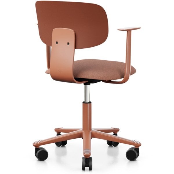 HAG Tion 2140 Bürostuhl Chestnut mit Armlehnen - Sitz Stoff Cura - Rückenscha... von HAG