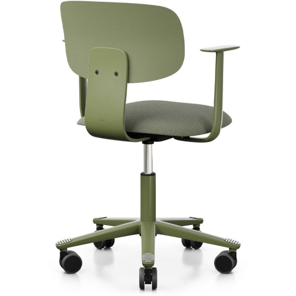 HAG Tion 2140 Bürostuhl Moss Grey mit Armlehnen - Sitz Stoff Cura - Rückensch... von HAG