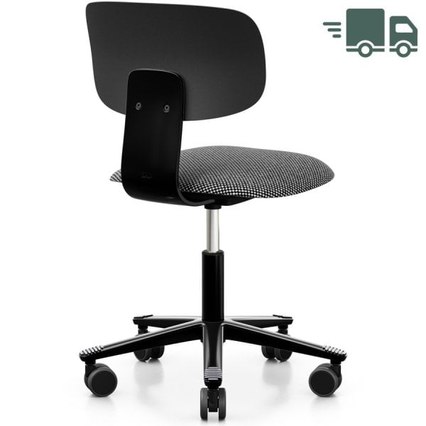 HAG Tion 2140 Bürostuhl schwarz - Sitz Stoff Sisu 165 - Rückenschale Kunststoff von HAG