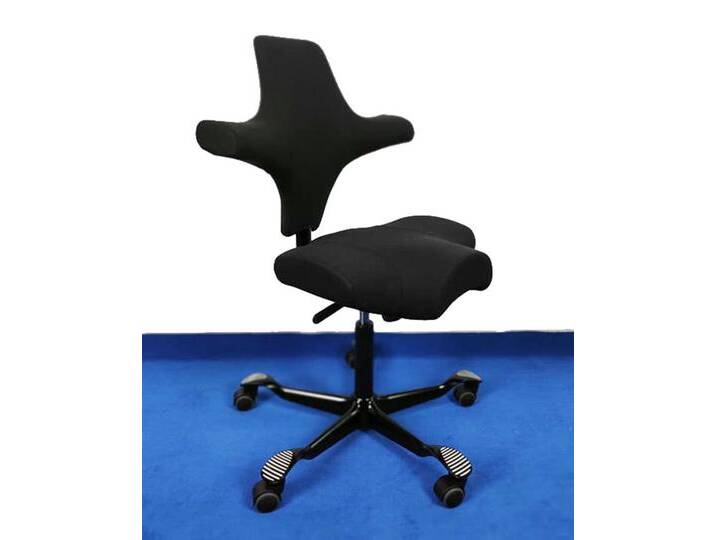 Sattelstuhl Bürostuhl Flokk HAG Capisco 8106 Select 60999 schwarz Top Vor-Ort-Artikel von HAG