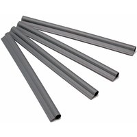 Haga - 4 Stück Klemmschienen in anthrazit Abschlussleiste für PE-Sichtschutzstreifen von HAGA