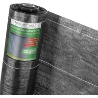 Haga - bodengewebe 100g/m² in 2,7m Breite (Meterware) Bändchengewebe Unkrautblocker von HAGA