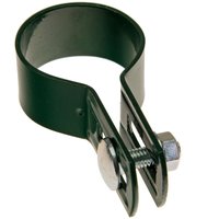 Haga - 1 Stück Strebenschelle rund Ø3,8cm Befestigungsschelle für Zaunbau in grün von HAGA
