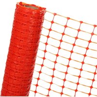 Haga - Absperrzaun 1,2m x 50m orange Bauzaun Warnzaun Zaun Baustellenzaun 120g/m² von HAGA