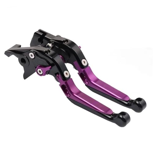 HAGBNTS Kupplungs Bremshebel Für CRF300L Für CRF300 Für Rally Für CRF 300 L Für CRF 300 2021 2022 2023 Feststellbremshebel Griff Klappbar Ausziehbar(C-Purple) von HAGBNTS