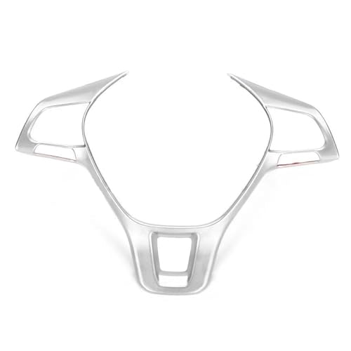 HAGBNTS Lenkradschutz Abdeckung Für VW Für Tiguan MK2 Für Golf 7 Für Polo Für T-Kreuz Für T-ROC Auto Lenkrad Panel Trim Taste Abdeckung Rahmen Dekor Auto Lenkradbezug(Silver) von HAGBNTS