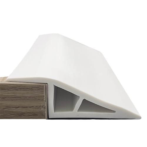 HAGJII Pvc übergangsleiste Universal Multifunktional Teppichboden übergangsprofil Selbstklebend Für Höhenunterschiede Bodentrennstreifen Türleisten Boden Selbstklebend(1.2-1.5CM(7CM)_WHITE) von HAGJII