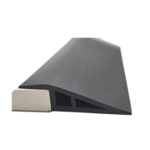 HAGJII Pvc übergangsleiste Universal Multifunktional Teppichboden übergangsprofil Selbstklebend Für Höhenunterschiede Bodentrennstreifen Türleisten Boden Selbstklebend(1.6-2CM(7CM)_BLACK) von HAGJII